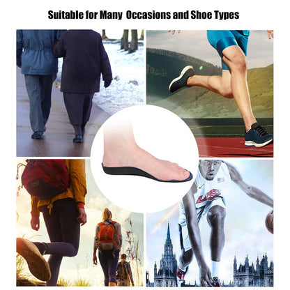 Semelle intérieure orthopédique Support de voûte plantaire semelles orthopédiques pour pieds plats pour soulager la pression doux respirant Absorption des chocs semelles intérieures thermiques