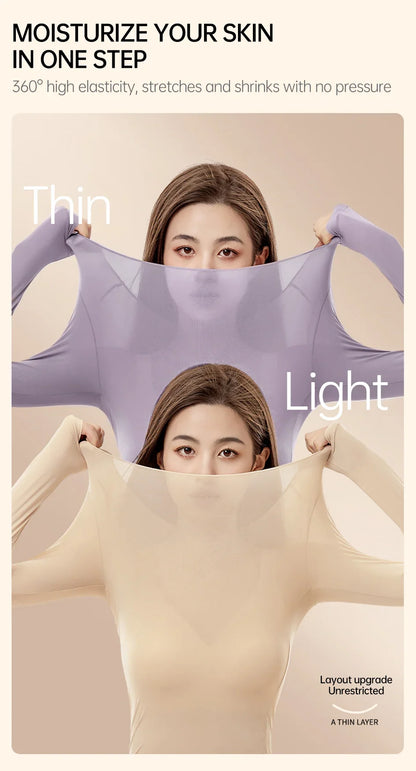 POKARLA 1 ensemble de sous-vêtements thermiques chauds intimes Sexy longs Johns femmes en forme de ensembles femme col moyen vêtements de mise en forme thermique