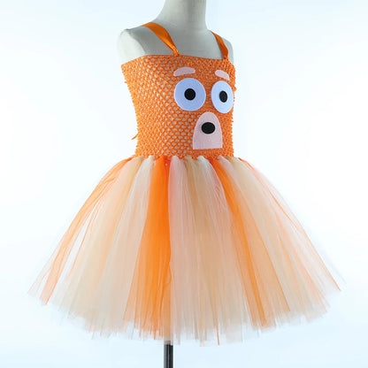 Costume pour filles, robe tutu de berger allemand de dessin animé, costumes de chiot pour enfants, déguisement de fête d'Halloween pour tout-petits