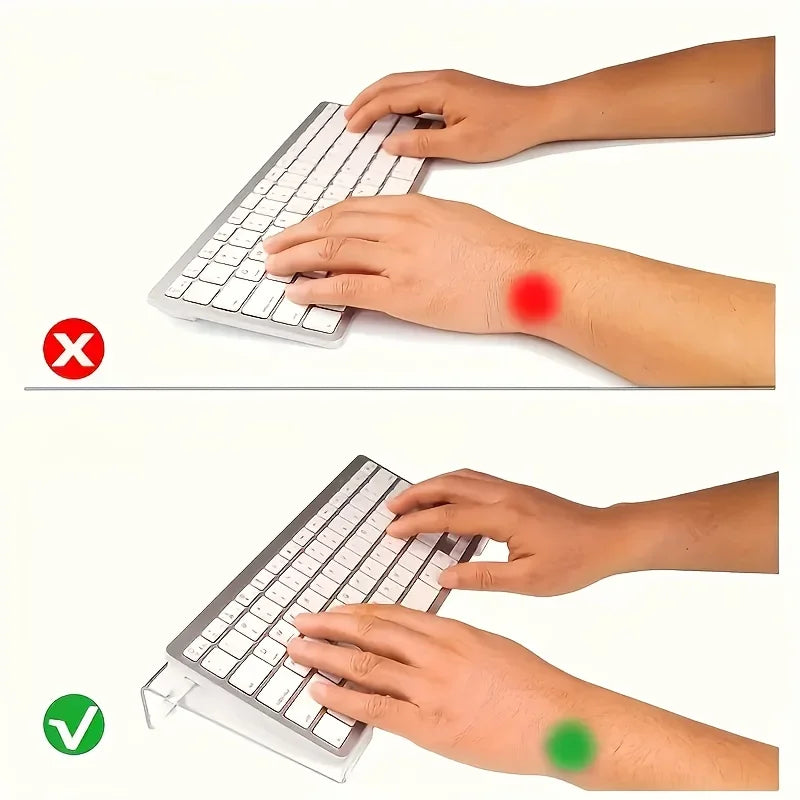 Transparent acrylic keyboard stand, compact desktop lift stand suitable for keyboards and mini computers - saving space