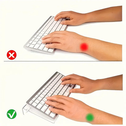 Transparent acrylic keyboard stand, compact desktop lift stand suitable for keyboards and mini computers - saving space