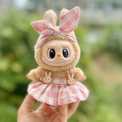 LABUBU Doll'S Clothes Outfit Accessories for 15-17cm Labubu Idol V1 V2 Stylish Outfit Clothes Sports Leisure Suit Clothing Gift