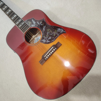 [Original Guitar] High-quality Bird acoustic guitar, solid spruce top, 301EQ, cow bone nut, free shipping from US warehouse,