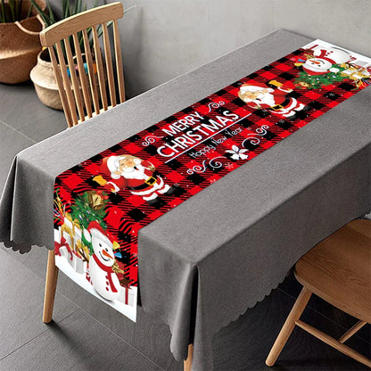 Chemin de Table de Noël, Décoration pour la Maison, Couverture de Nappe, Ornement, Cadeaux, ixdu Nouvel An, 2023