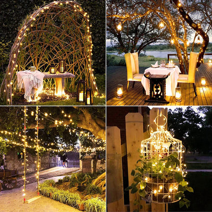 Guirxiété lumineuse solaire à LED avec télécommande, lumières dégradées, extérieur, camping, fête, jardin, terrasse, décoration