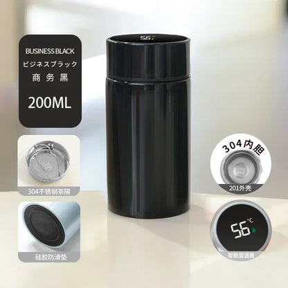 Bouteille d'eau thermos intelligente 200ML avec affichage de température, bouteille isotherme en acier inoxydable avec filtre, tasse à thé