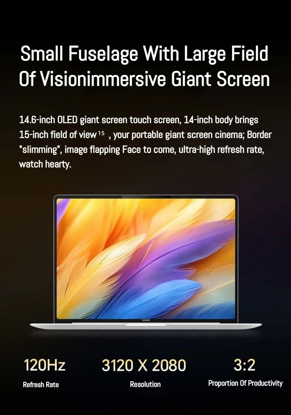 Honor MagicBook Pro 14 Laptop AI Thin Notebook 14.6-inch U5-225H U9-285H 16G/32G 1T 3.1K Screen 92Wh