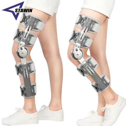 Genouillère à charnière Dean, genouillère post-opératoire pour la stabilisation de la récupération, blessures ACL, MCL et PCL, soutien de jambe réglable Orth4WD