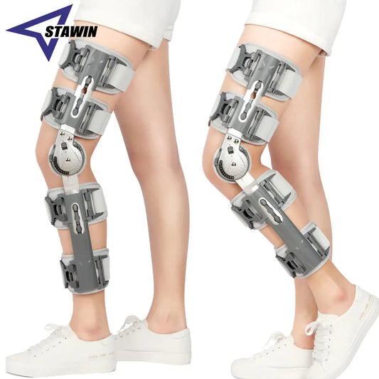 Genouillère à charnière Dean, genouillère post-opératoire pour la stabilisation de la récupération, blessures ACL, MCL et PCL, soutien de jambe réglable Orth4WD