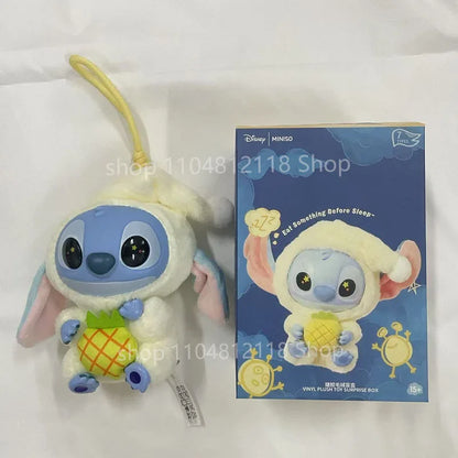 15CM New Stitch Eat Something Before Sleep Series Blind Box Plush Dolls Pendant Cute Doll Ornament Mystery Box Surprise Toy Gift