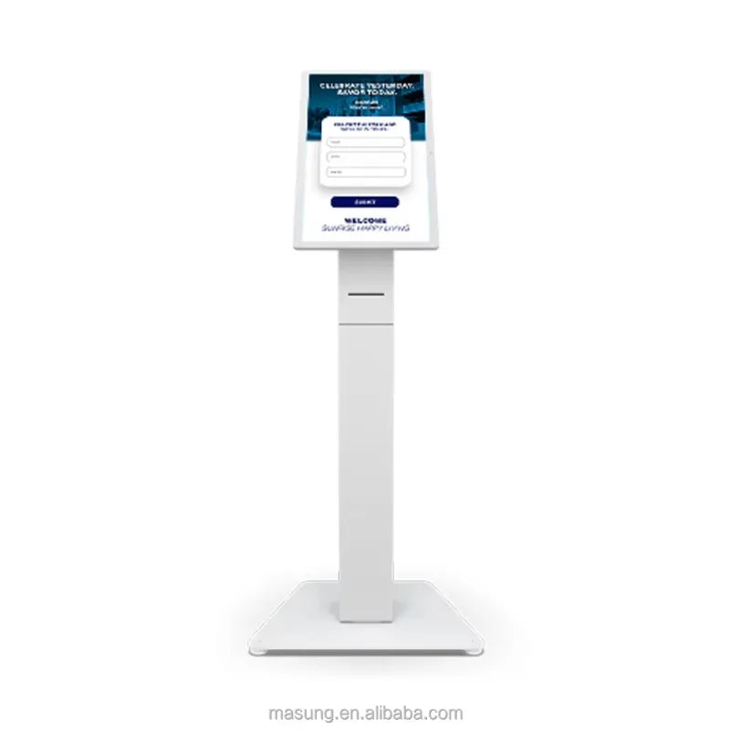 Meilleure vente MASUNG MS-S11 système de commande de kiosque en libre-Service tout en un support de sol POS kiosques de commande alimentaire paiement en libre-service