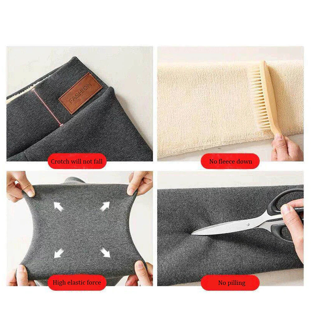Legging taille haute sans couture pour femme avec intérieur en polaire doux, thermique, chaud, isolé, pour l'hiver. Collant polaire chaud pour femme. Vêtements d'hiver pour femme.