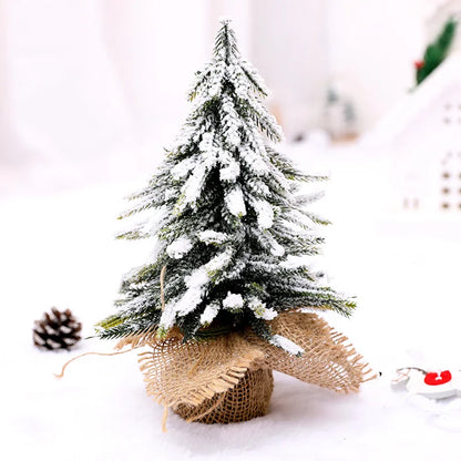 Christmas Creative Mini Snow Fir Small Christmas Tree Christmas Tree Decorations Restaurant Bar Interior Decoration Supplies