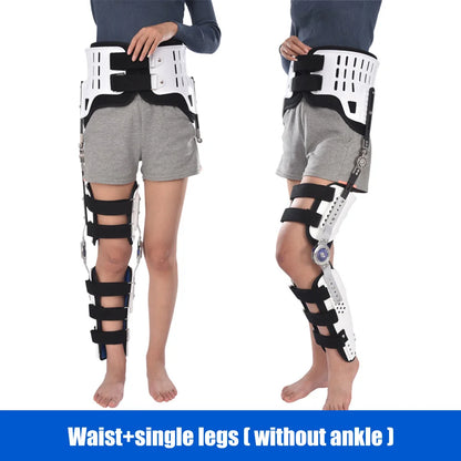 Adjustable Hip, Knee, Ankle, Foot Orthosis, Fixed Splint, Orthopedic Support for Leg, Hip, Thigh, Female Fracture, Lower Limb Paralysis