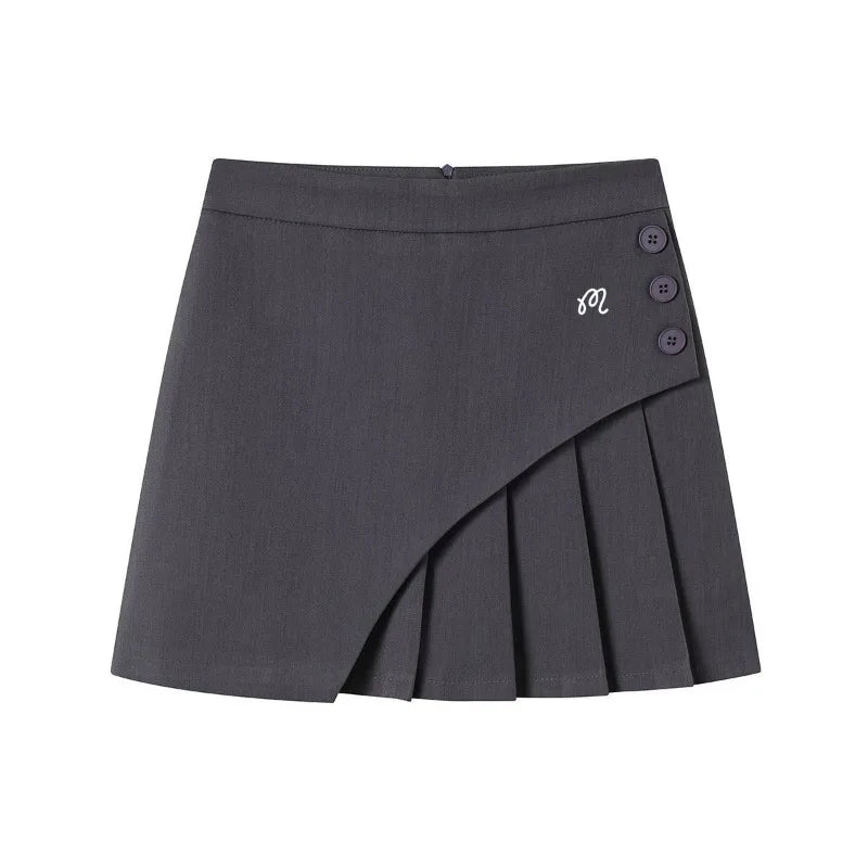 Summer golf suit pleated skirt, 2025 new Korean golf skirt, fashionable A-line short skirt, women's golf culottes