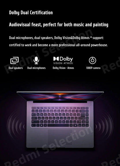 Xiaomi REDMI Book 16 Laptop 2025 Intel Core 5 Processor 220H Intel Graphics 16G/32G RAM 1TB SSD 16-inch 2.5K Screen Notebook PC