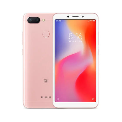 Original Xiaomi Redmi 6 4GB 64GB 13000mAh 6,6 pouces cellulaire googleplay Empreinte digitale Octa-core Rom Global Smartphone 4G