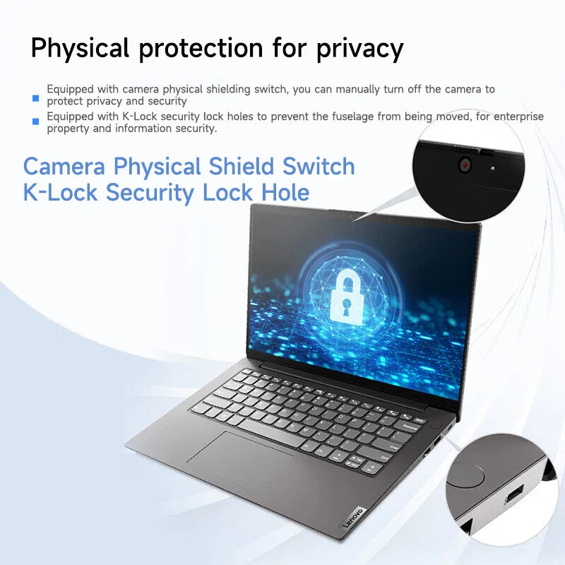 Lenovo Laptop Lenovo V14 14″ Screen Intel N4500/I3-1115G4/I5-13420H 8G/16G DDR4 RAM 256GB/512GB/1TB SSD Notabook PC