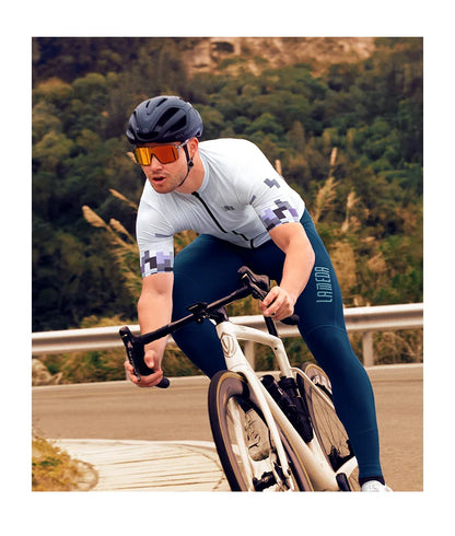Lameda vêtements de cyclisme été hommes à manches courtes séchage rapide respirant maillot de cyclisme Shorts de cyclisme ensemble de sangles pour hommes