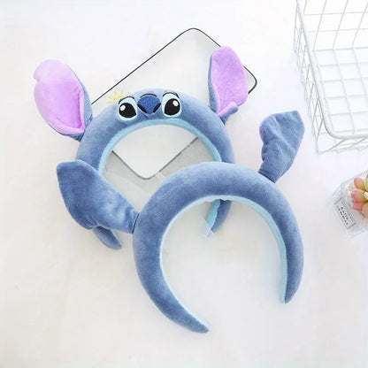 Stich Headband Cute Cartoon Funny Headband Decorative Headband Plush Anti-Slip Headband Girls Gift