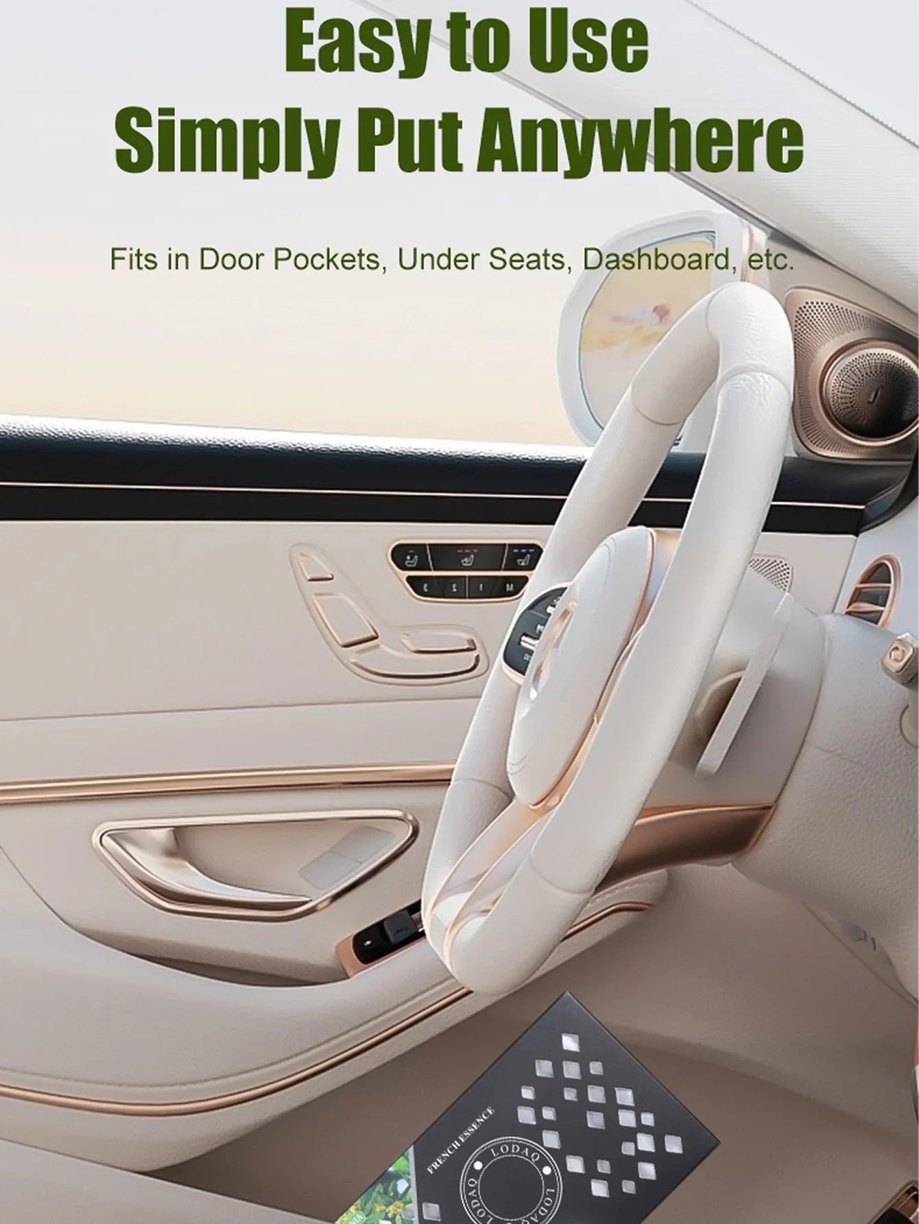 1pc Car Mounted Aromatherapy, Solid Car Perfume for Vehicle Use, Boxed Fresh Fragrance Balm to Eliminate Odors, Aromatic Ornamen
