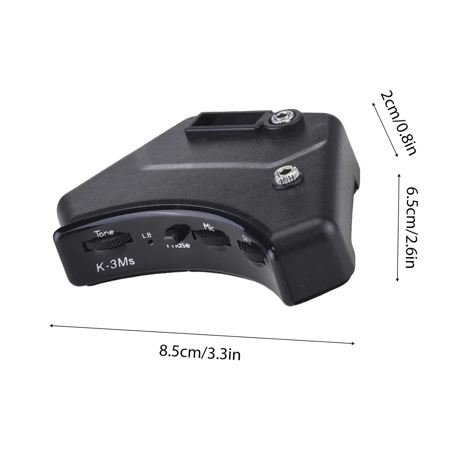 Sound Hunter guitare acoustique micro de trou de son micro piézoélectrique actif 2 Modes de micro piézo et micro prend en charge le tonalité du Volume