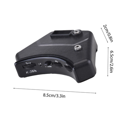 Sound Hunter guitare acoustique micro de trou de son micro piézoélectrique actif 2 Modes de micro piézo et micro prend en charge le tonalité du Volume