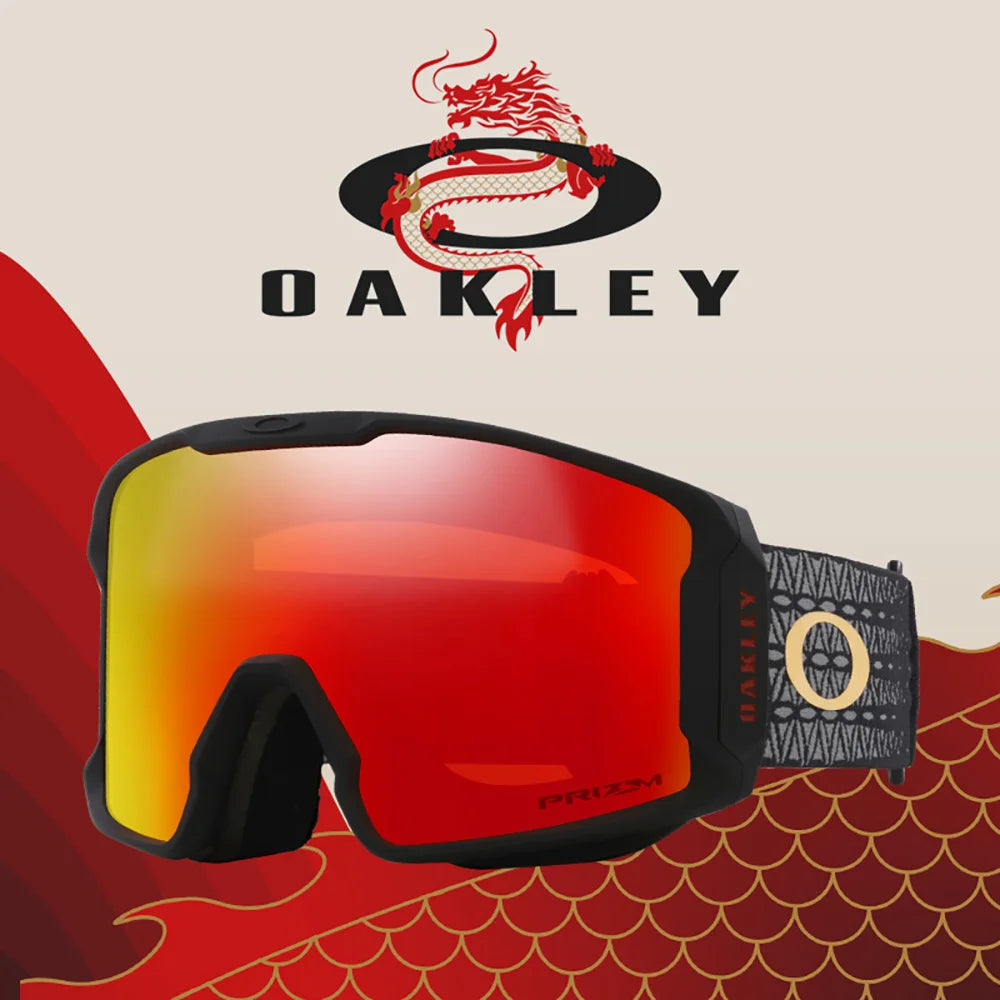 Oakley Line Miner [M] Ski Goggles, Snow Goggles with Prizm Lenses, Model [7093], Unisex Protective Eyewear