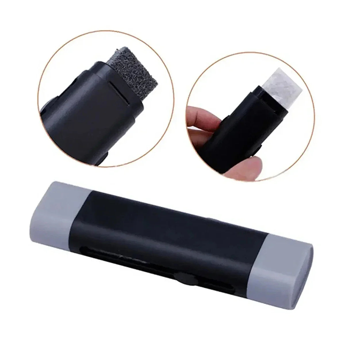 Nettoyeur professionnel de cordes de guitare à double tête et stylo dérouillant, outil d'entretien de cordes tout-en-un pour électrique/basse/violon 1 pièce