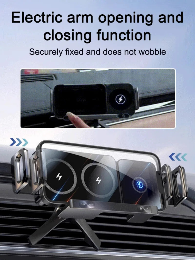 Reliable Car Mount Cell Phone Holder Durable fully motorized Silent Stable clamping Cell Phone Holder Safety Intelligent Durable