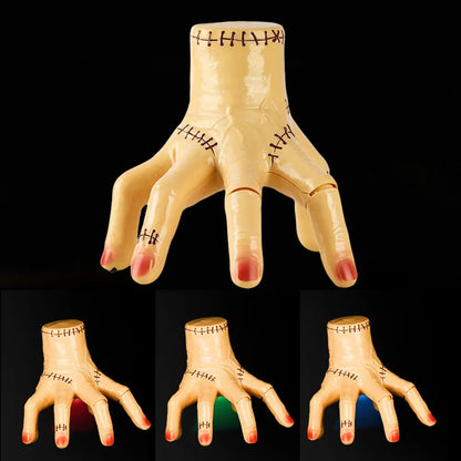Main de la Chose pour Halloween, avec lumière électrique, rampant, figurine de cosplay d'horreur, accessoires de décoration pour maison et bureau