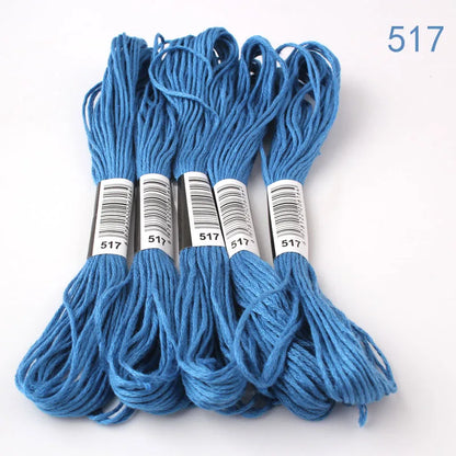 433---581--10 pcs cross-stitch  Embroidery Thread Floss Sewing Skeins Craft DIY Bracelet braided