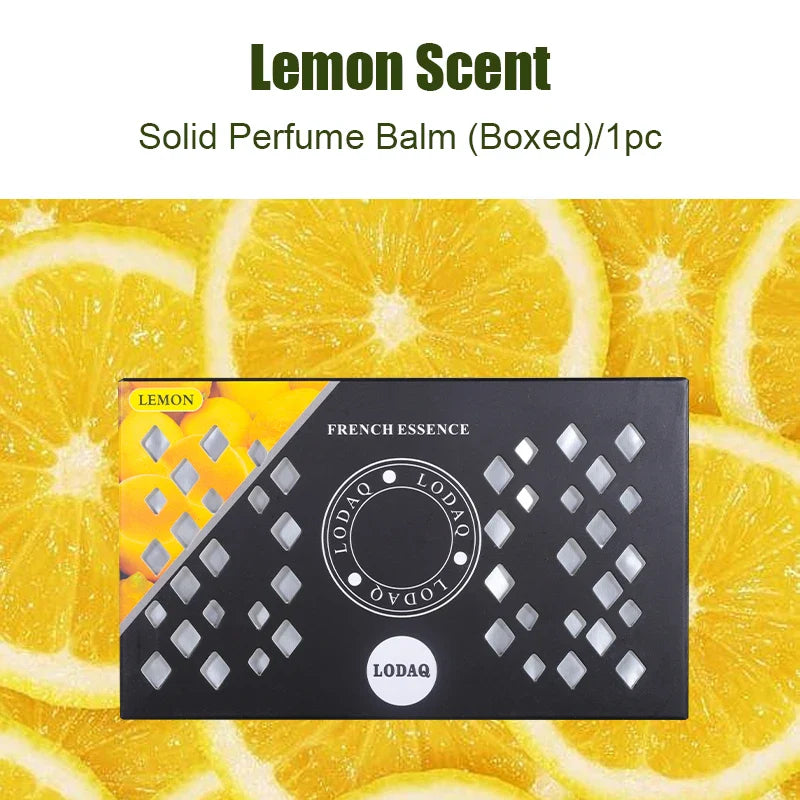1pc Car Mounted Aromatherapy, Solid Car Perfume for Vehicle Use, Boxed Fresh Fragrance Balm to Eliminate Odors, Aromatic Ornamen