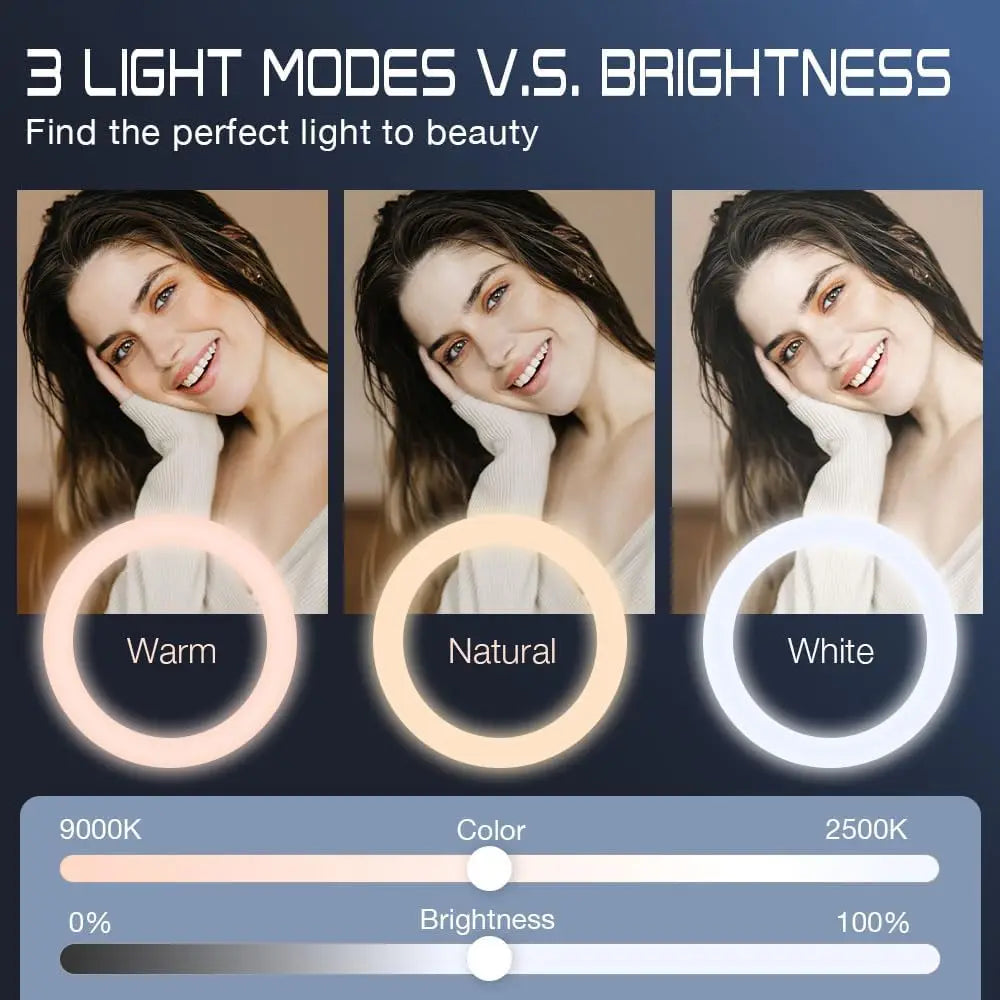 Lampe LED magnétique de poche pour Selfie, pour IPhone, IPad, téléphone portable, ordinateur portable, remplissage Flash, vidéo, Photo, lampe de photographie