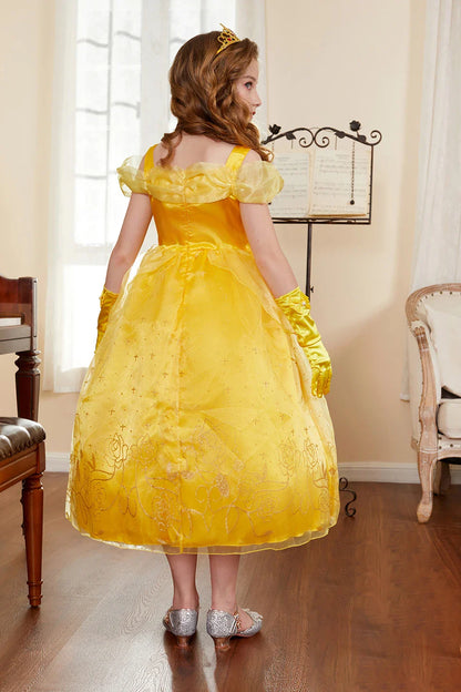 Robe de princesse pour filles, robe d'anniversaire à volants pour enfants, robe de Noël pour enfants,  spectacle, robes de cosplay fantaisie