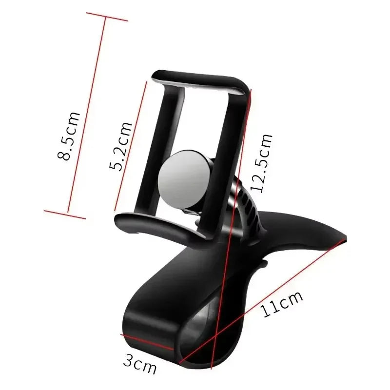 Support de téléphone de voiture rotatif à 360 degrés, Support universel pour téléphone portable, Support de tableau de bord pour poignée automatique, Support fixe pour téléphone portable