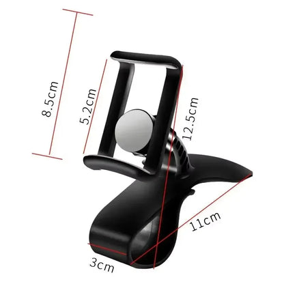 Support de téléphone de voiture rotatif à 360 degrés, Support universel pour téléphone portable, Support de tableau de bord pour poignée automatique, Support fixe pour téléphone portable