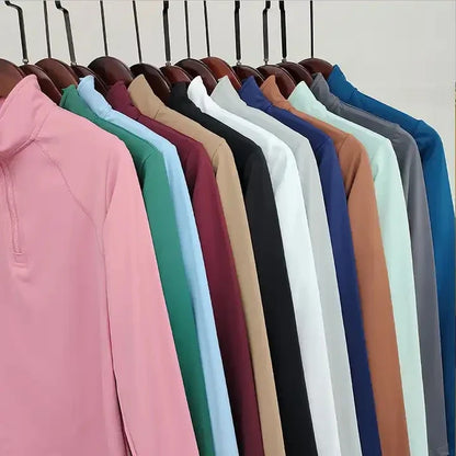 MXLLINA Tee-shirts d'équitation bordeaux femme hauts équestres doux à manches longues pour femme cavalière chemise de base vêtement