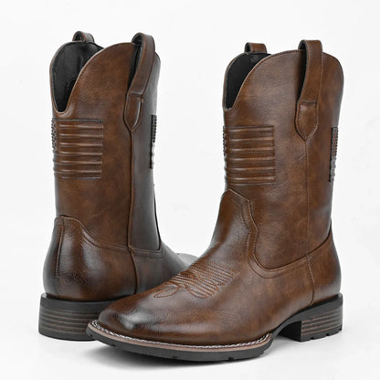 Men's Boots Personalized Design Fashionable Western Cowboy Boots