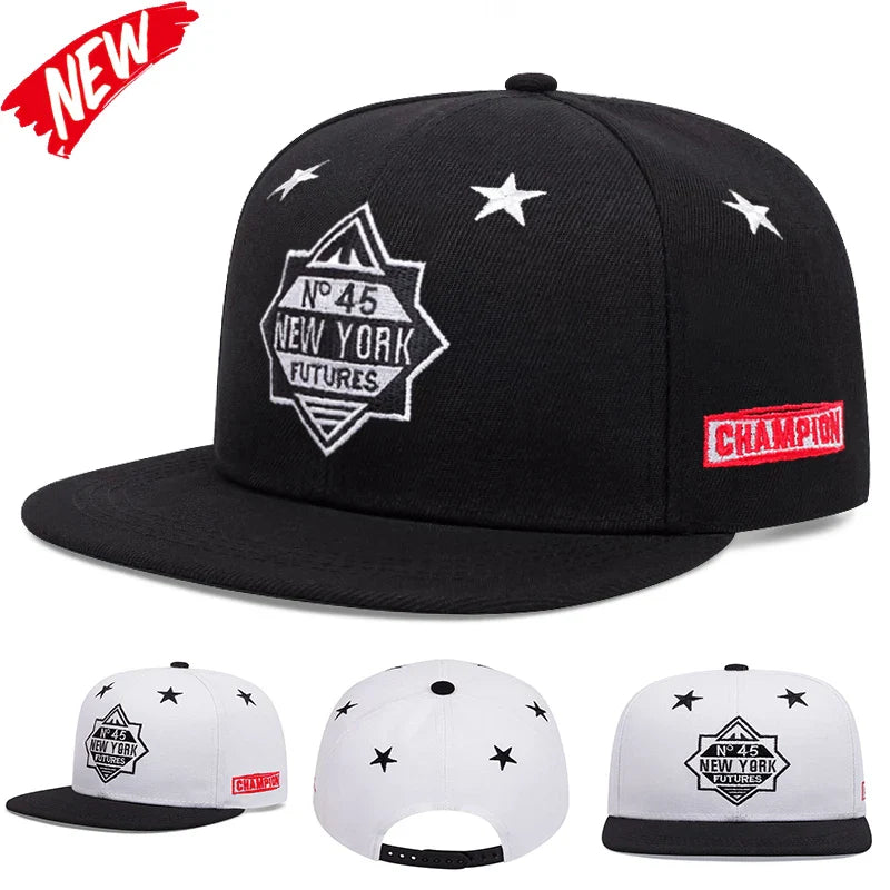 Men Women New York Embroidered Baseball Hat Snapback Caps Hip-hop Hats Outdoor Adjustable Unisex Sunshade Cowboy Sunscreen Hat