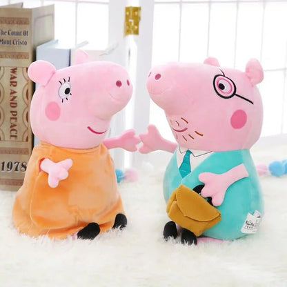 Jouets Peppa Pig 30CM Kawaii Cochonnet George Cochonnet Papa Cochonnet Maman Dessins Animés Poupées Décoration Chambre d'Enfants Coussins Oreillers Cadeaux