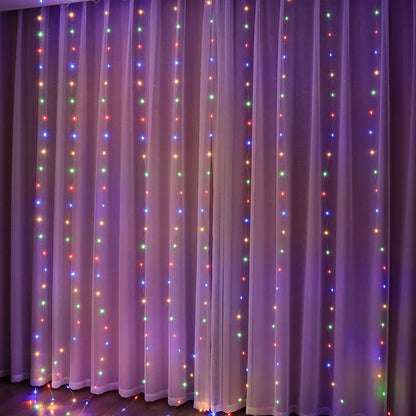 3/4/6m rideau LED chaîne lumières guirlande USB feston télécommande fée guirlande lumières décoration de noël pour chambre maison