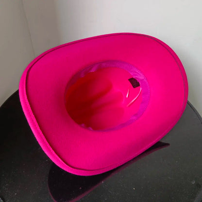Chapeau de cowboy occidental à large bord pour homme, casquettes d'église Everche, Fascinateur vintage, chapeau de cowgirl jazz, zones bre, nouveau, 9cm