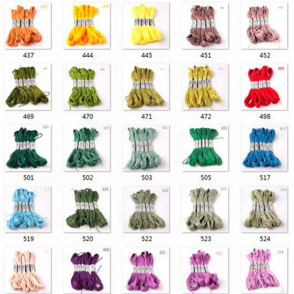 433---581--10 pcs cross-Stitchou  Embroidery Thread Floss Sewing Skeins Craft DIY Bracelet braided