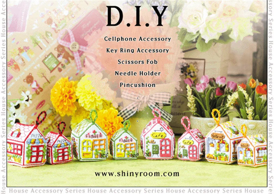 Cross Stitch Kits Stich Pin Cushion Sewing Kits Cross-stitch Easy Embroidery Cross Stitch Complete Kit Needle Arts & Craft Hobby