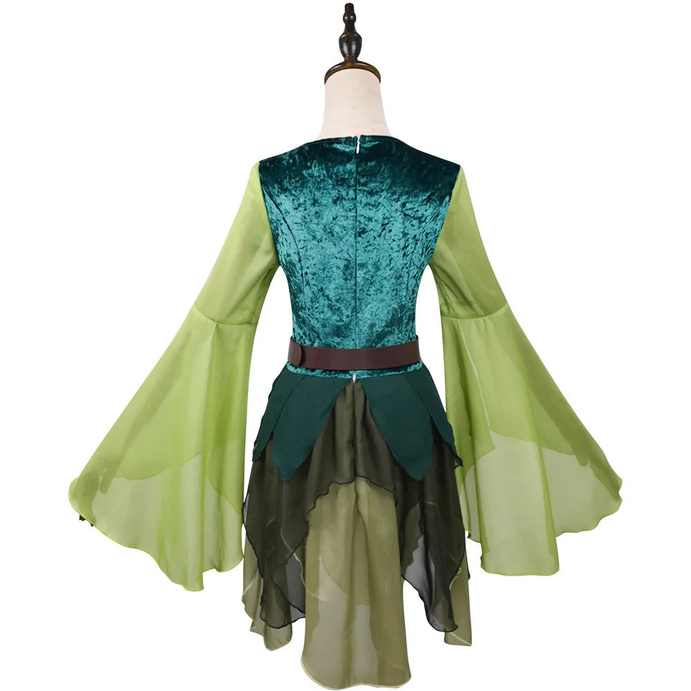 Women's Elves Medieval Cosplay Wizard of Oz Magic Elves cosplay dress Halloween cosplay costume