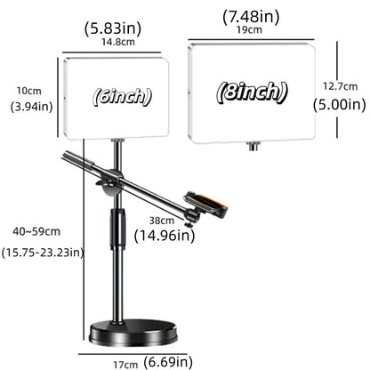 Trépied de lumière de diffusion en direct à lumière LED 360 °   Lumière de remplissage réglable pour téléphone Portable, lumière supplémentaire réglable et Portable douce