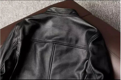 Wholesales.100% real cowhide Clothing.Brazilian.fashion.slim fit,natural leather jacket.Men Moto Rider.Clientes brasileiros