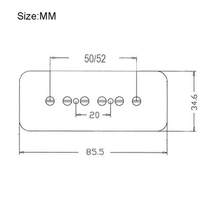 Alnico 5 aimant P90 Style micro double bobine micro silencieux Humbucker 6K/9K pour guitare électrique