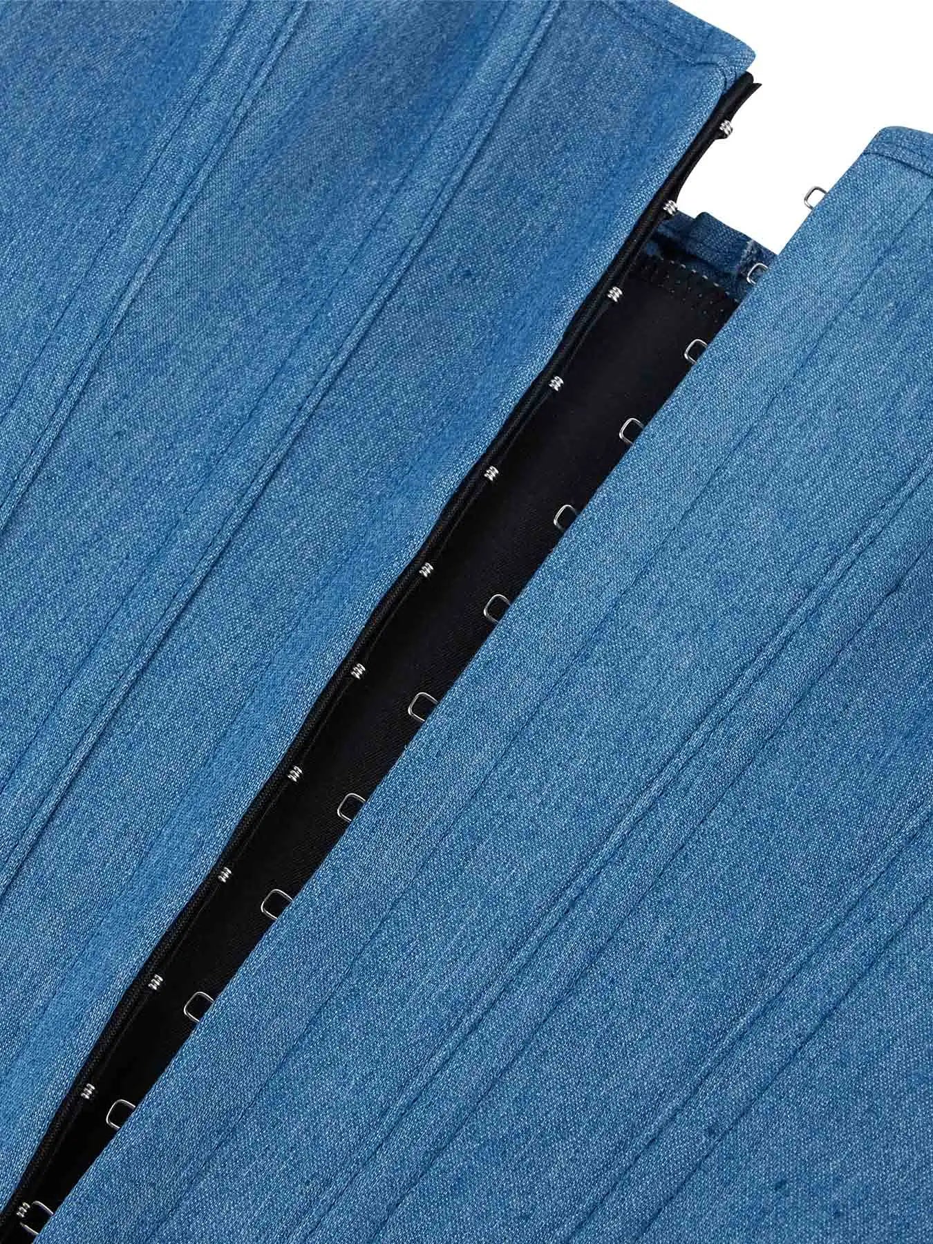 Nouveau corset de personnalité européen et américain, gilet à bretelles, haut de tube Spice Girl, haut sexy de cow-boy, haut de forme du corps.